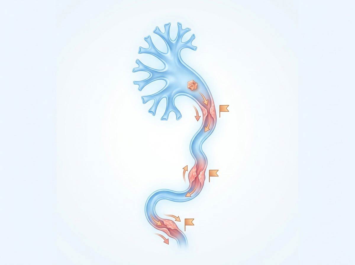 Diagram of the renal collecting system with the ureter's narrowings marked