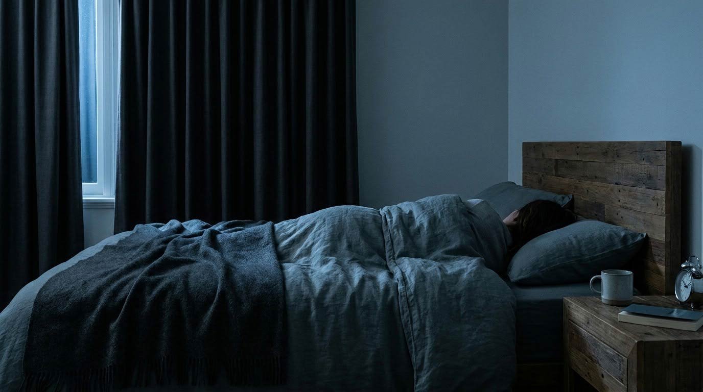 The sleep environment: cool, dark, quiet.