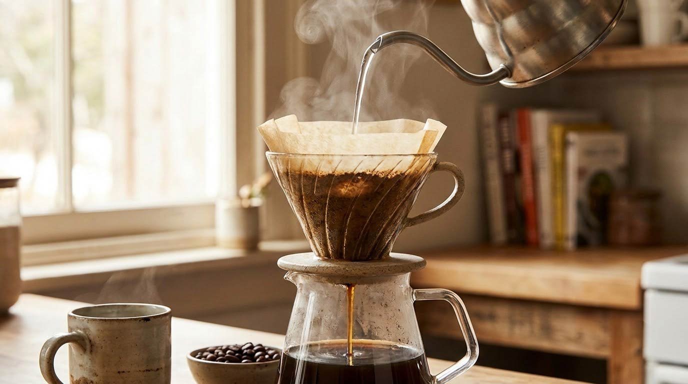 Paper-filtered pour-over: the preparation with the best cardiovascular evidence.
