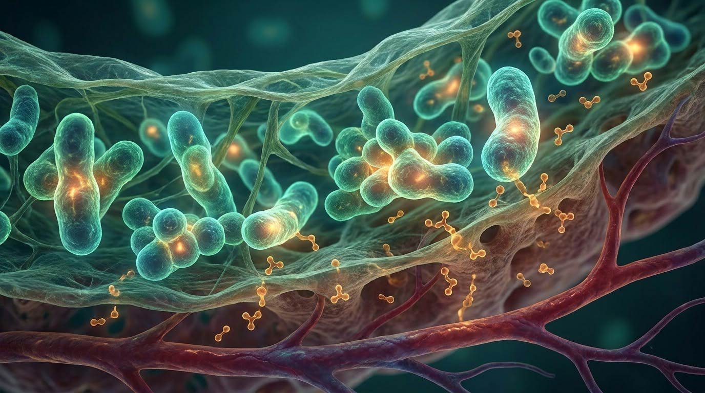 The fiber-to-SCFA pathway: how indigestible plant compounds become body-wide signals.
