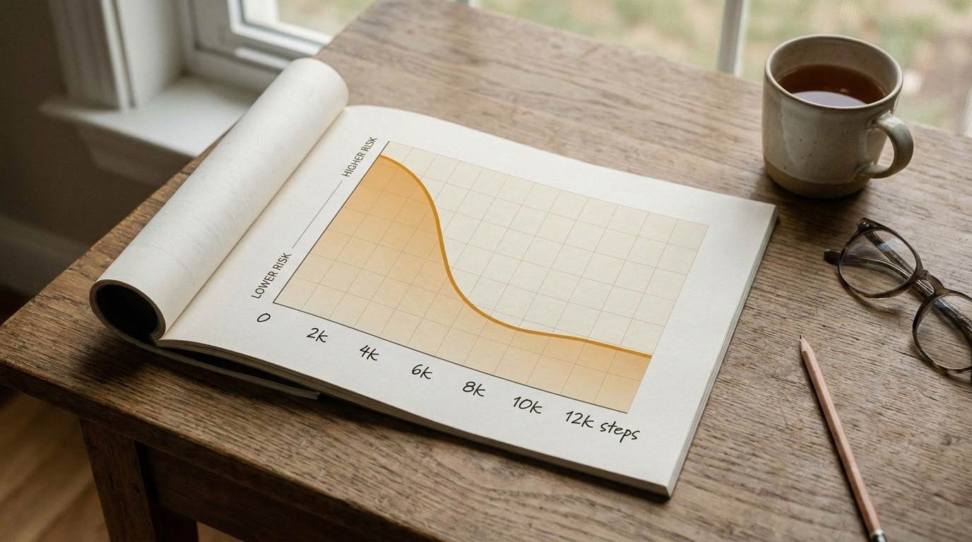 The dose-response curve: steepest gains in the first few thousand steps.