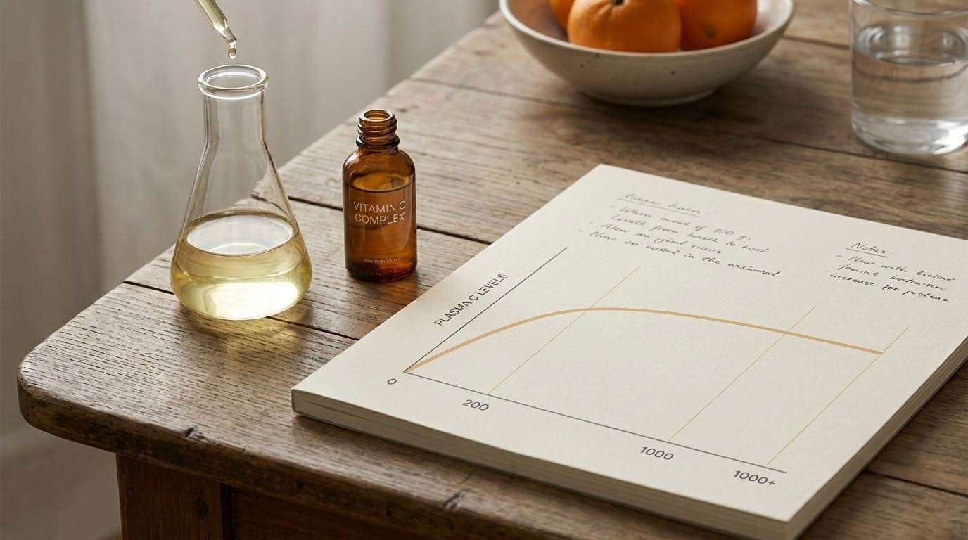 Immune cells concentrate vitamin C at 100× plasma levels — the body's own reservoir.