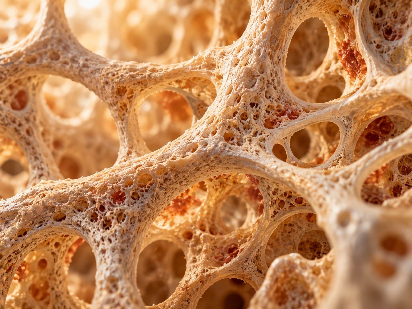 A conceptual microscopic view of trabecular bone lattice
