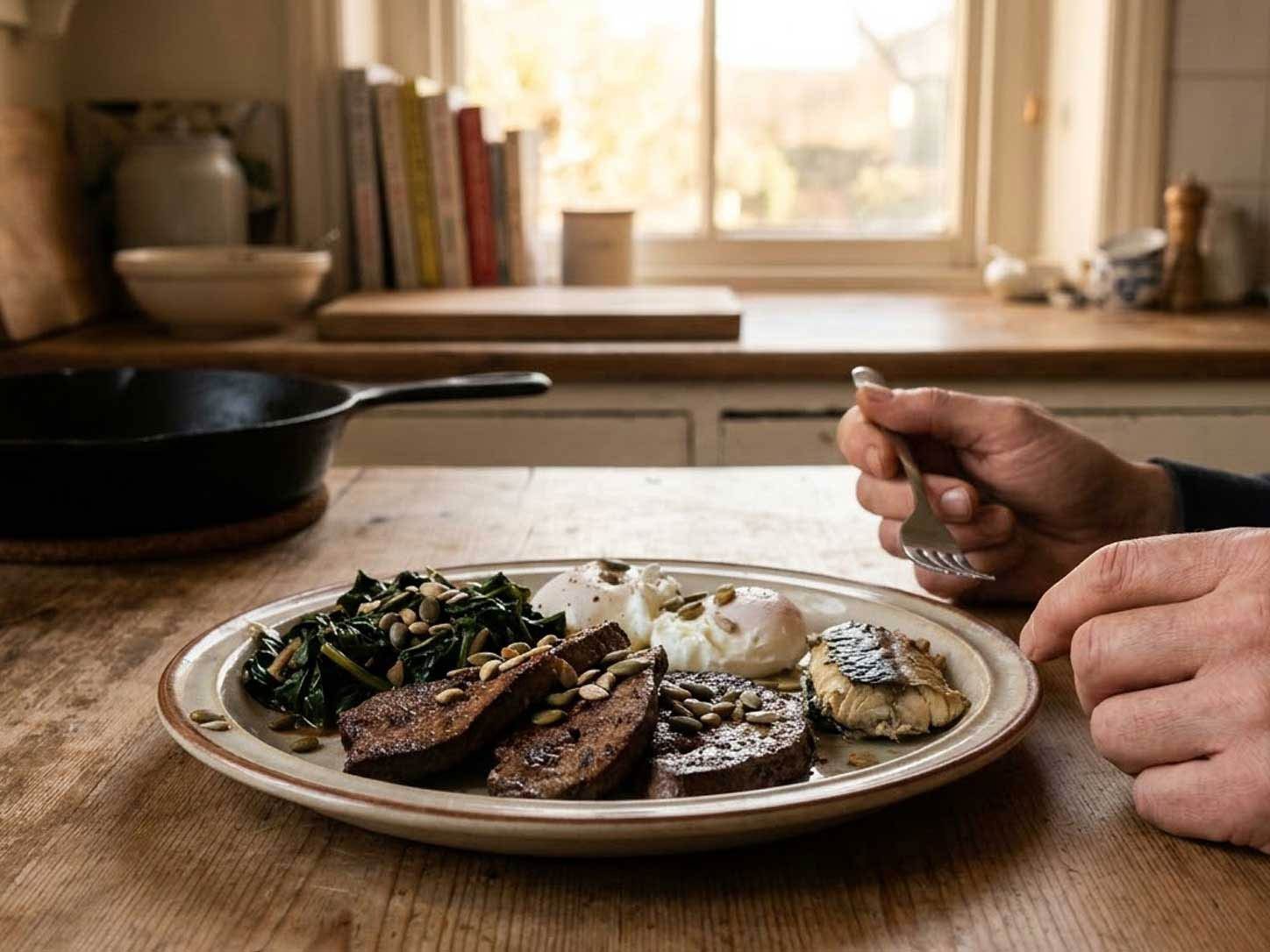 A nutrient-dense whole-foods plate